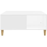  Stolić za kavu bijeli 80 x 80 x 36,5 cm od konstruiranog drva | shoptok.hr