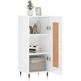 vidaXL Komoda sjajna bijela 34 5 x 34 x 90 cm od konstruiranog drva | shoptok.hr