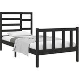  Za krevet od masivnog drva crni 75 x 190 cm 2FT6 mali | shoptok.hr