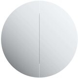 Kupaonski ormarić s okruglim ogledalom LED crni 40x40x17 5 cm | shoptok.hr