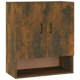 Maison Chic Stenska omarica - Zidna omarica dimljeni hrast 60x31x70 cm inženirski les iu30, (22063297) Cene