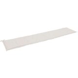  Jastuk za vrtnu klupu krem 200 x 50 x 3 cm od tkanine Oxford | shoptok.hr
