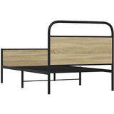  Okvir kreveta bez madraca boja hrasta sonome 107x203 cm drveni | shoptok.hr