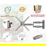 Barkan BM343XLOD LCD TV zglobni zidni nosač do 65 inča sivi Cene