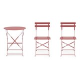 BIZZOTTO Željezni vrtni blagovaonski set boje terakote za 2 osobe Austin – | shoptok.hr