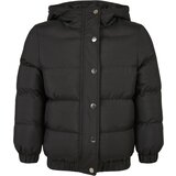 Urban Classics Girls' Puffer Hooded Jacket Black | Shoptok.si