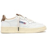 Autry Nizke superge Medalist Low Leather W - White/Leopard Bela Cene