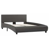  Okvir za krevet od umjetne kože s LED svjetlom sivi 140x200 cm | Eponuda.com