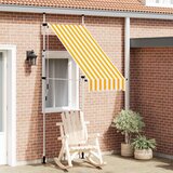 Tenda na ručno uvlačenje 100 cm narančasto-bijela prugasta | shoptok.hr