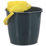 Tendance okrugla kanta s ocjeđivačem 12 l, plastika siva/žuta | shoptok.hr
