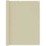 Balkonski zastor krem 120 x 600 cm od tkanine Oxford | shoptok.hr