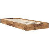  Okvir kreveta za pod Staro drvo 80 x 200 cm Konstruirano drvo | shoptok.hr