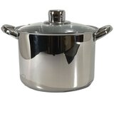 Gusto Casa Steel lonec s steklenim pokrovom 28cm / 2 ročaja / indukcija / inox, steklo, (20454907) Cene