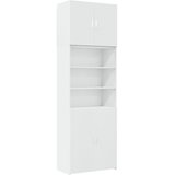  Visoka komoda bijela 80 x 42,5 x 249 cm od konstruiranog drva | shoptok.hr