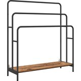 vidaXL Stalak za odjeću s policom Staro drvo 90 x 30 x 100.5 cm | shoptok.hr