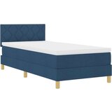 Box Spring Krevet s Madracem Plavi 90x200 cm Tkanina | shoptok.hr