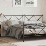  Metalno zamjensko uzglavlje crno 200 cm | shoptok.hr