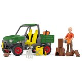 Schleich 42659 - Farm World - Gozdar z vozilom u
