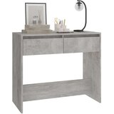 vidaXL Konzolna mizica betonsko siva 89x41x76,5 cm jeklo | Shoptok.si