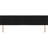  LED glava kreveta s LED trakama Crna 200 cm tkanina | shoptok.hr