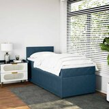 Box spring krevet s madracem plavi 80 x 200 cm baršunasti | shoptok.hr