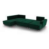 Cosmopolitan Design Zelena baršunasti sklopiva/s prostorom za odlaganje kutna garnitura (s lijevim kutom/u obliku slova "U") Kyoto – | shoptok.hr