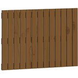 Maison Chic stensko posteljno vzglavje - vzglavna omarica - nočna omarica medeno rjavo 82,5x3x60 cm borovina, (21706824) | Shoptok.si
