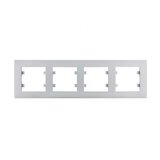 HAGER okvir 4-struki horizontalni intense sivi WL5742 | Eponuda.ba