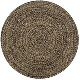 vidaXL Preproga iz jute ročno izdelana črna in naravna 90 cm, (20668926) | Shoptok.si