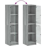  Visoka komoda sa staklenim vratima boja hrasta 35 x 37 x 142 cm | shoptok.hr