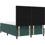 Krevet s boxspringom s madracem i klupom tamnozelene boje 140x190 cm baršun | shoptok.hr