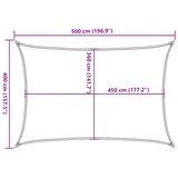  Jedro za zaštitu od sunca 160 g/m² bež 4 x 5 m HDPE | shoptok.hr