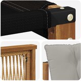  Set vanjskih sofa 5 kom. Prirodna i svjetlosiva | shoptok.hr