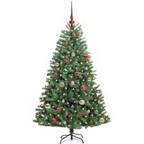  Umjetno božićno drvce s nogom Zelena 150 cm PVC i metal | shoptok.hr