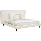 Livetastic OBLAZINJENA POSTELJA 181 cm x 201 cm , les, kovina, tekstil bela | Shoptok.si