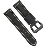 INF Usnjeni pašček za uro Black 20 mm, (22103096) | Shoptok.si