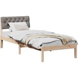  Okvir kreveta Smeđa i taupe 80 x 200 cm Masivna borovina | shoptok.hr