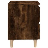  Noćni ormarići s nogama 2 kom boja dimljenog hrasta 40x35x50 cm | Eponuda.ba