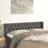  Uzglavlje s ušima tamnosivo 163x16x78/88 cm baršunasto Cijene