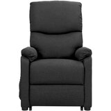  Stol s funkcijo vstajanja temno sivo blago, (20701405) | Shoptok.si