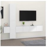  Komplet TV omaric 5-delni bel inženirski les | Shoptok.si