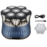 INF 7-Head Floating Electric Shaver — Magnetic Bald Head Razor, 1200mAh Blue, (5000339704) Cene