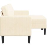 SOFA 2-sjed s ležaljkom u obliku slova L krem 125 cm lan | shoptok.hr