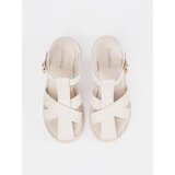 GOODIN Light beige sandals with a thick sole | Shoptok.si