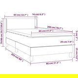  Box spring postelja z vzmetnico črna 80x200 cm umetno usnje, (20725344) | Shoptok.si