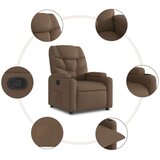  Naslonjač od tkanine smeđi | shoptok.hr