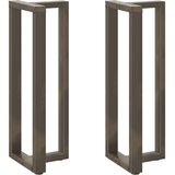  Noge za barski stol T-oblika 2 kom Crne 50x35x(110-111) cm Čelik | shoptok.hr