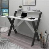Hanah home radni sto X, 90 cm, antracit / beli | Eponuda.com
