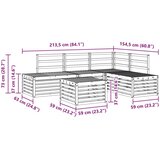  Set vanjskih sofa 5 Komad Prirodna Čvrsto drvo akacije | shoptok.hr