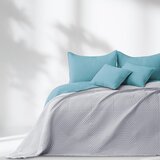 Restilo Modro/svetlo sivo prešito pregrinjalo iz mikrovlaken 220x240 cm Softa – | Shoptok.si